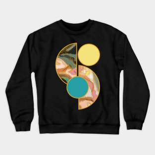 Bright vibrant modern earth tones colors unique original contemporary art 389 Abstract Crewneck Sweatshirt